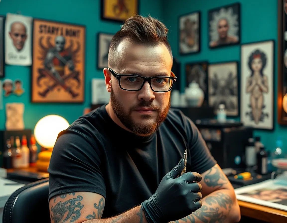 Tattoo artist portrait