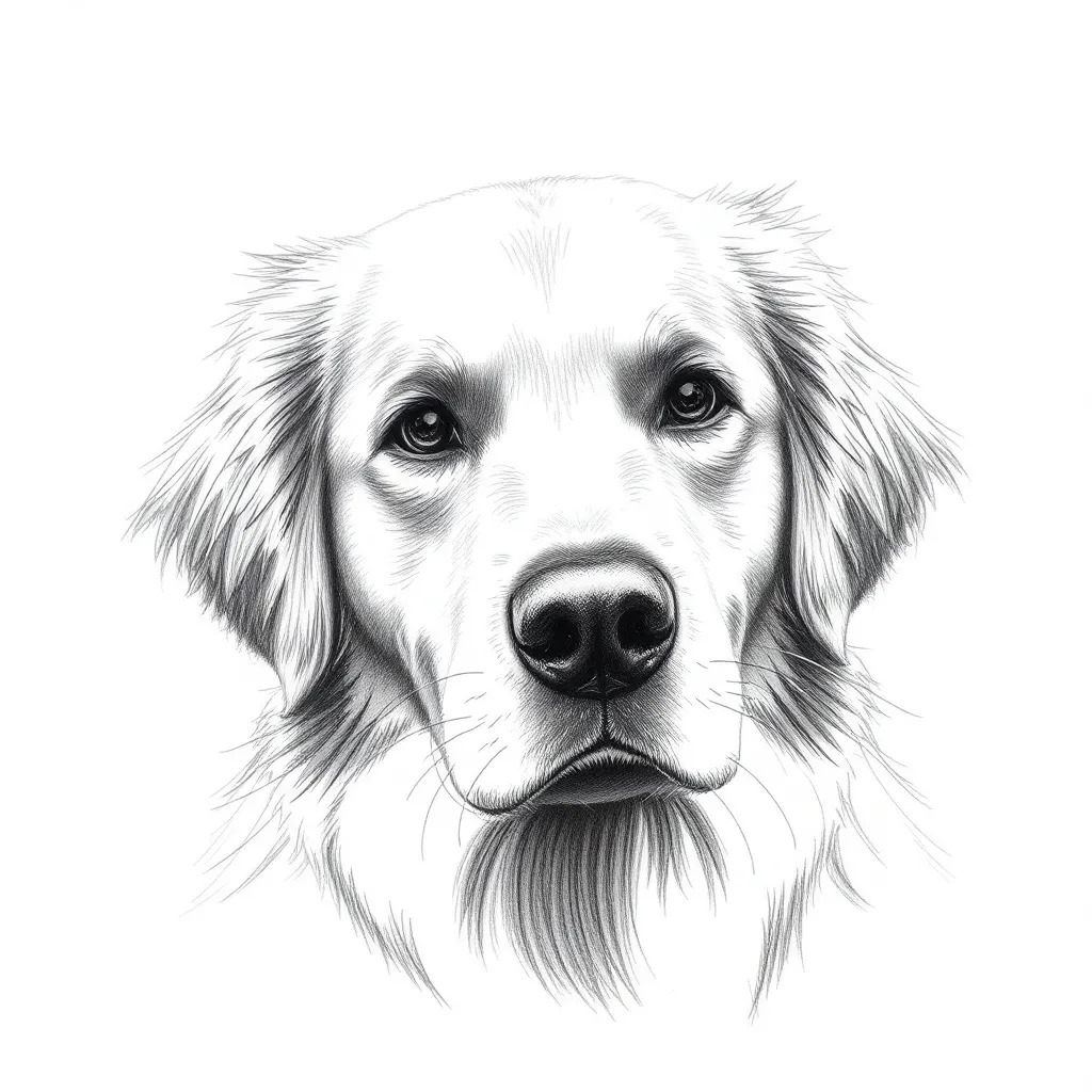 Pet pencil sketch