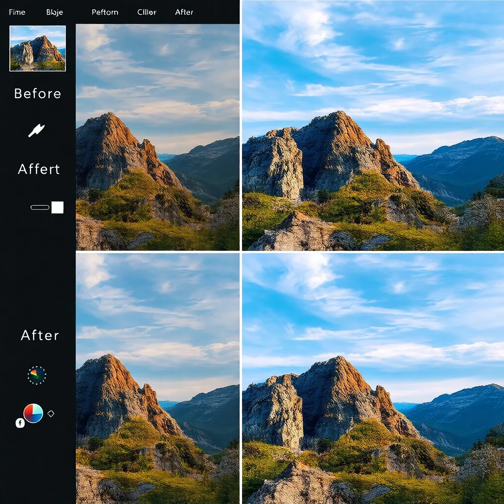 Photo enhancement feature
