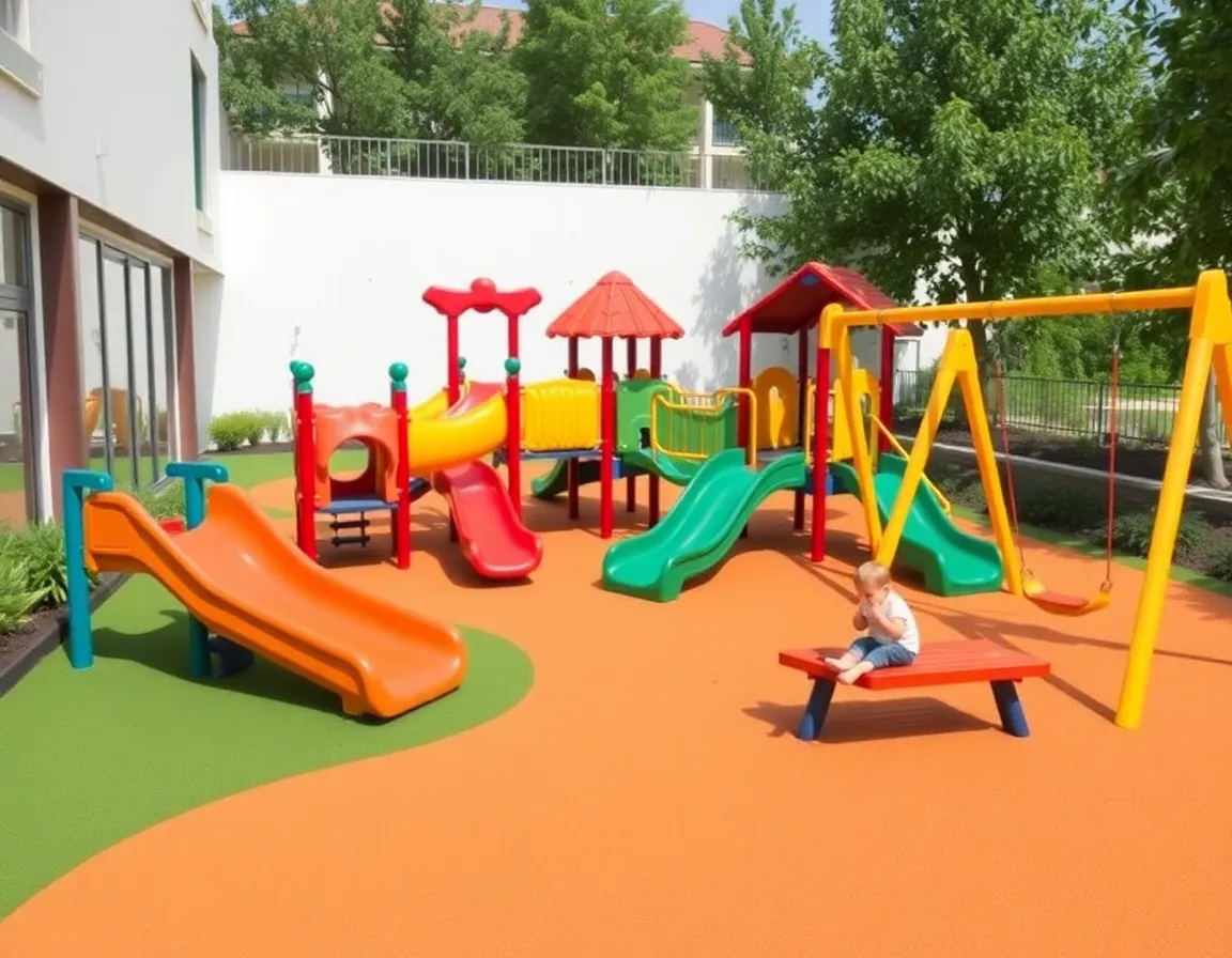 Safe outdoor playground