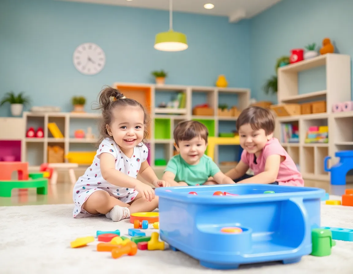 Happy children at CRA-Babycare