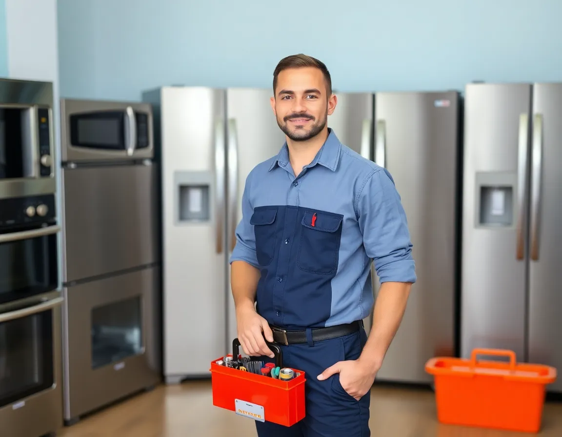 Professional appliance repair technician