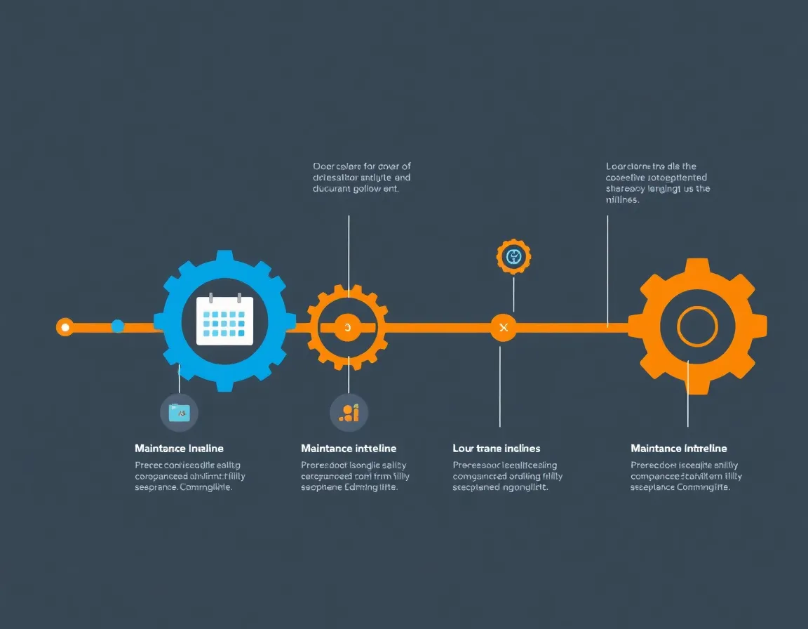 Maintenance timeline visualization