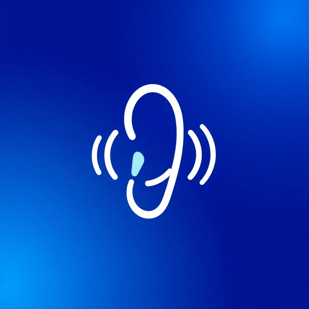 Natural hearing support icon