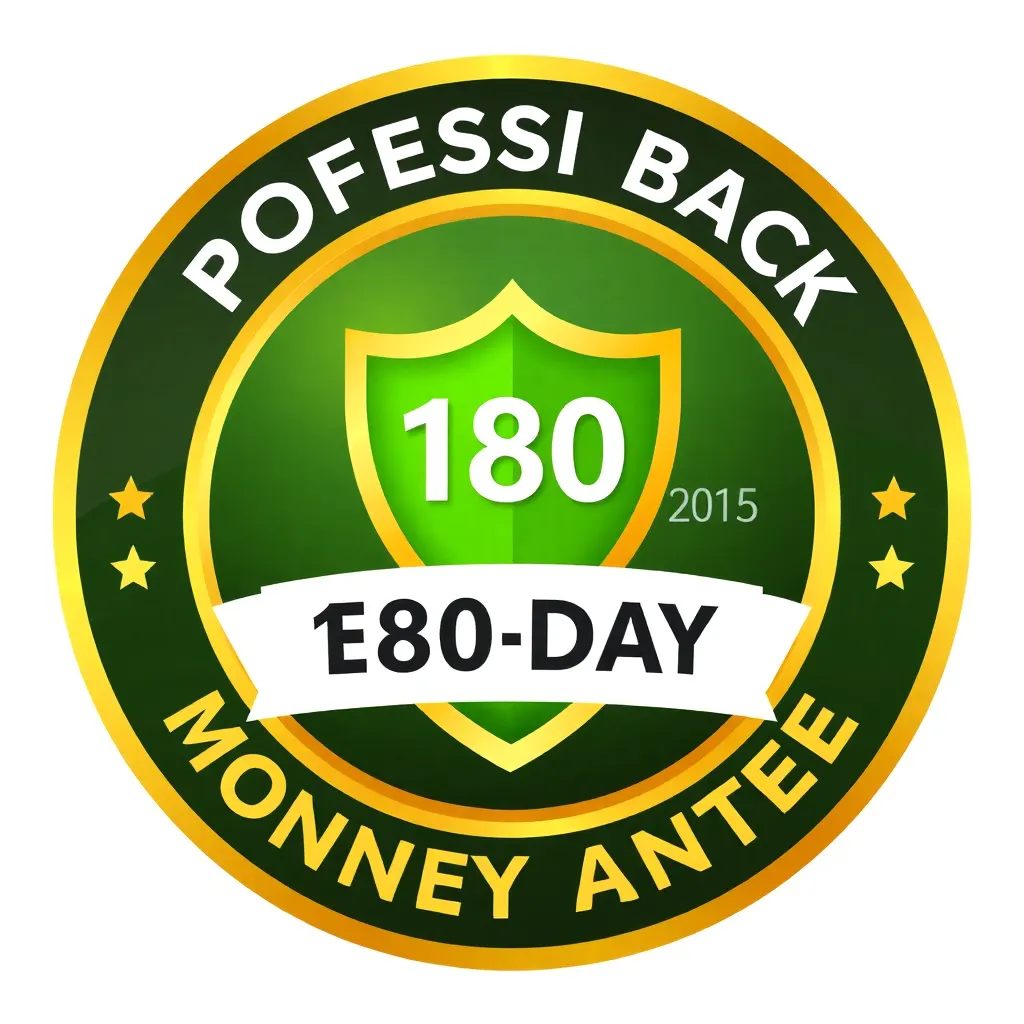 180-day money back guarantee