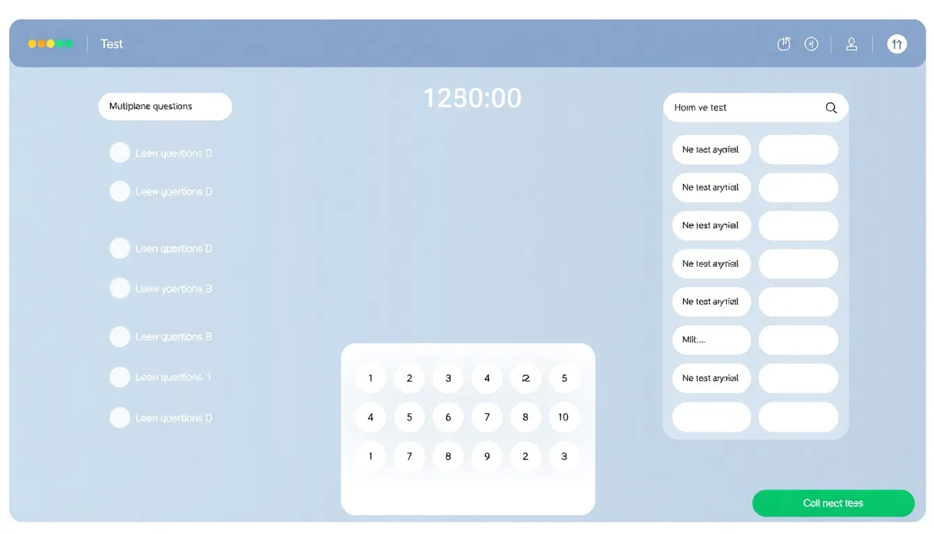 Tests and assessments feature