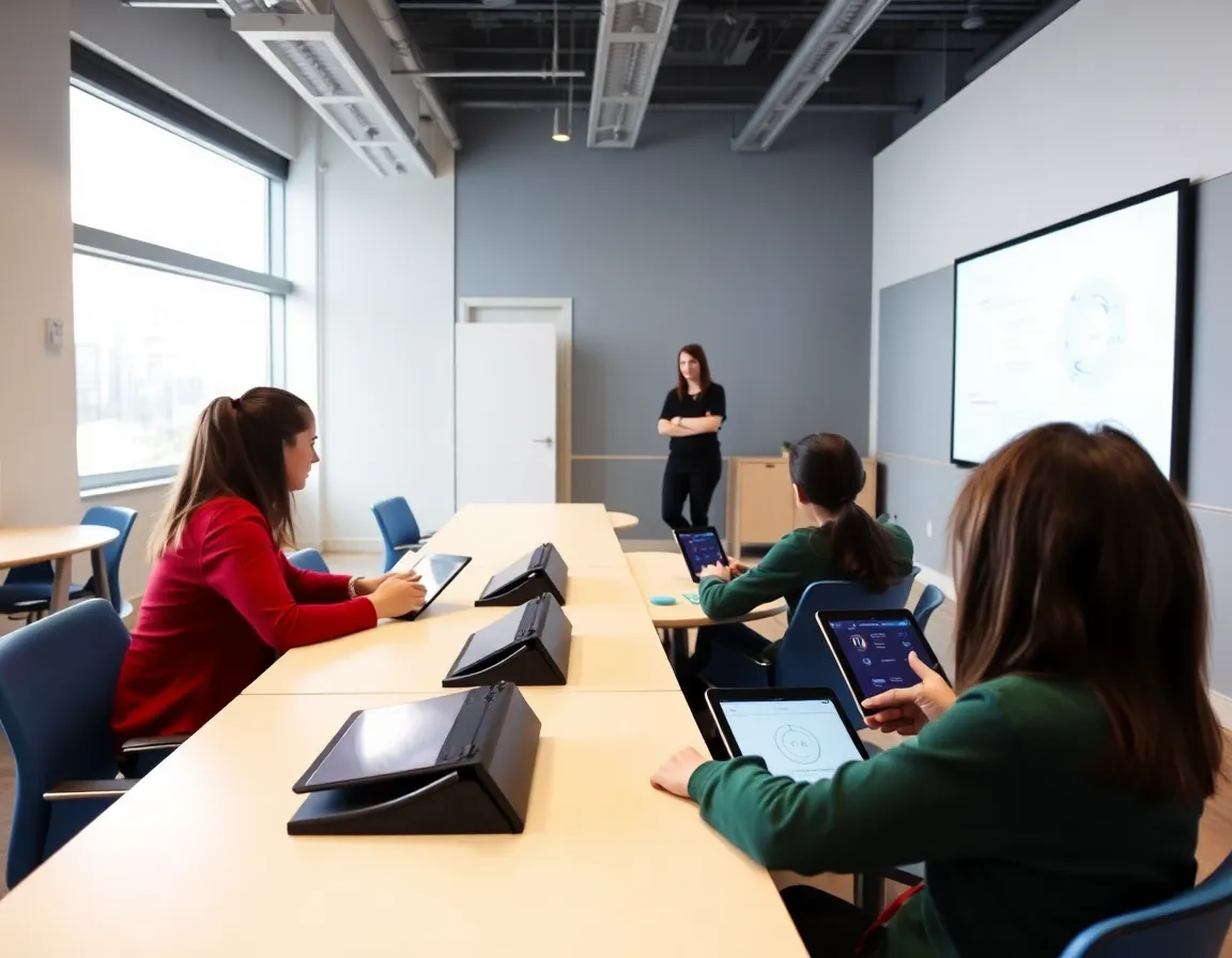 AI-powered learning platform in action