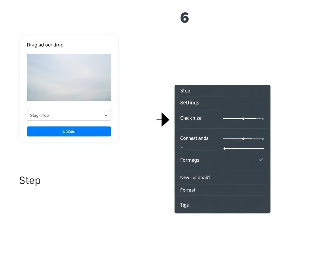 Step-by-step process demonstration