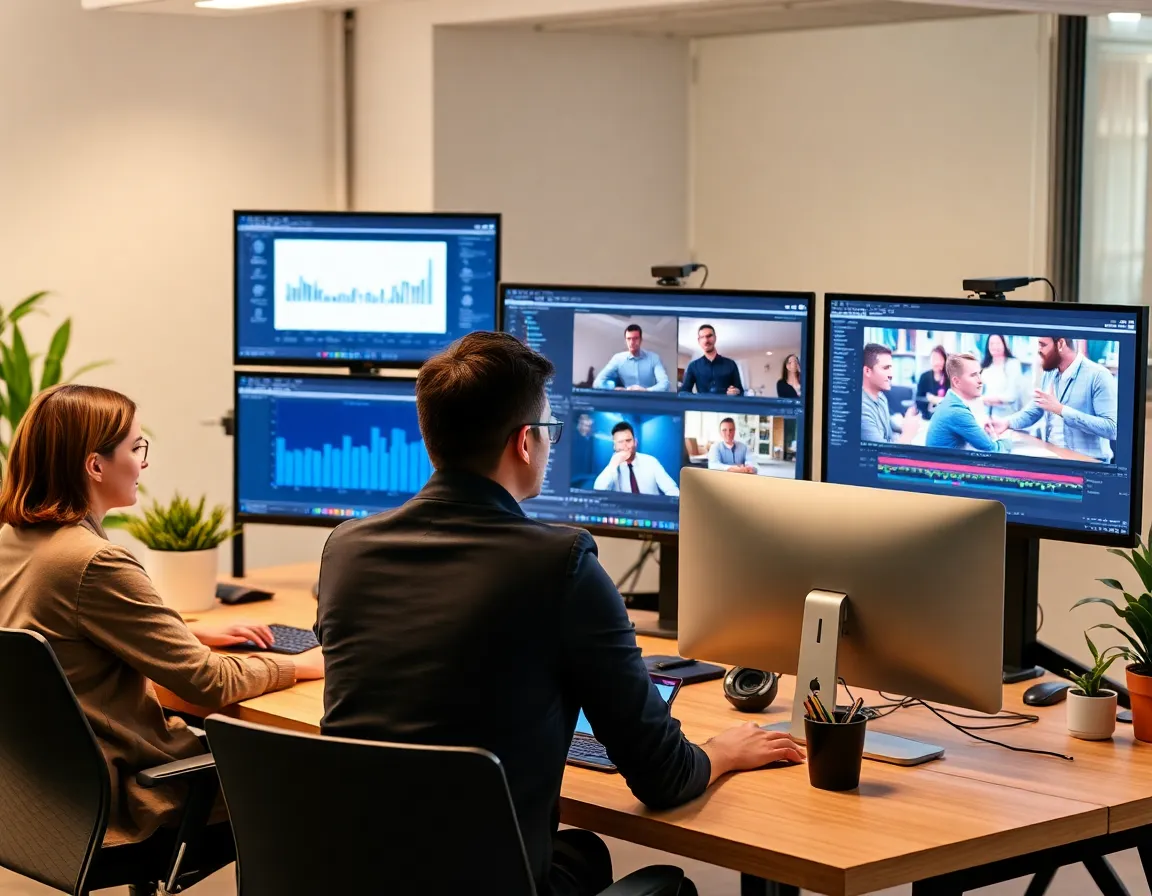 Crowd Lift team creating high-impact social media content