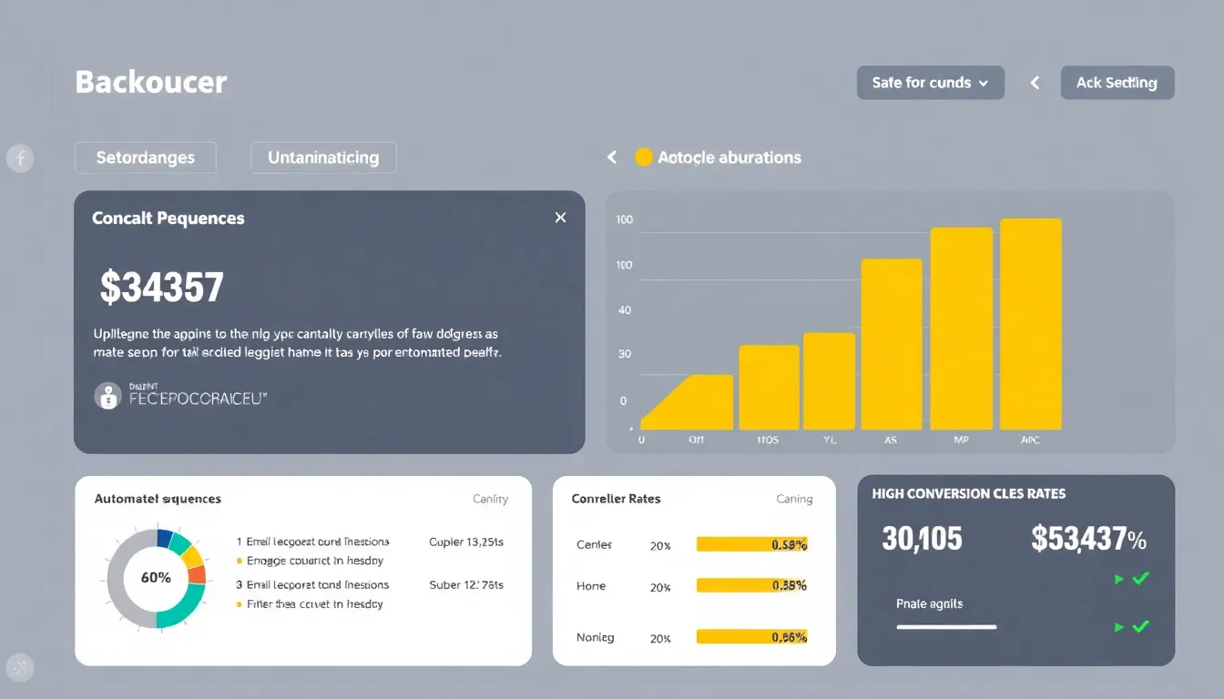 Email automation system dashboard