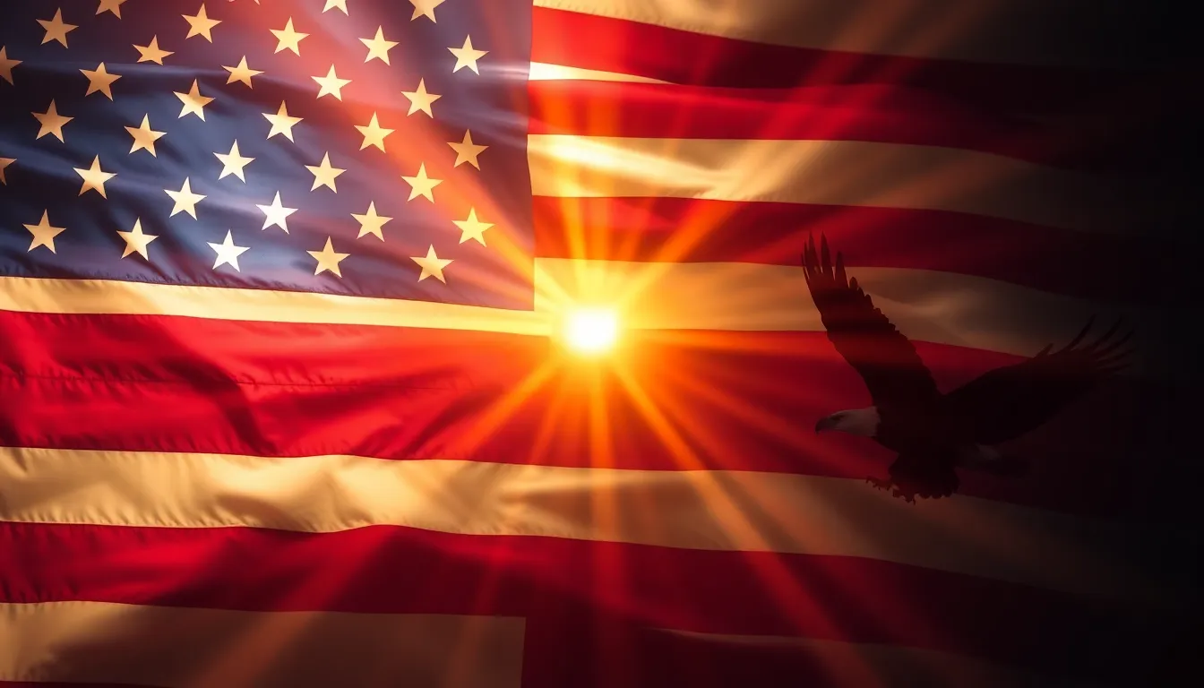 Patriotic final call background