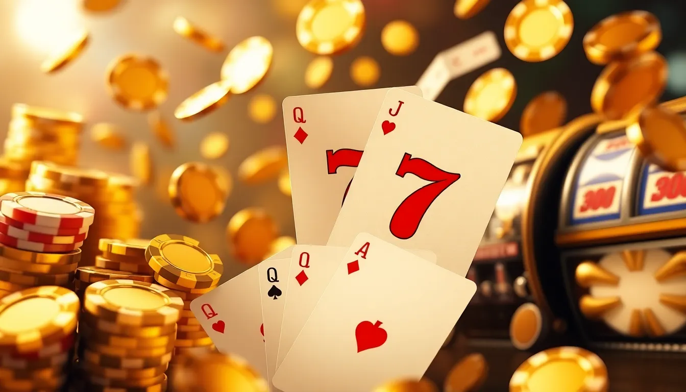 Casino elements background