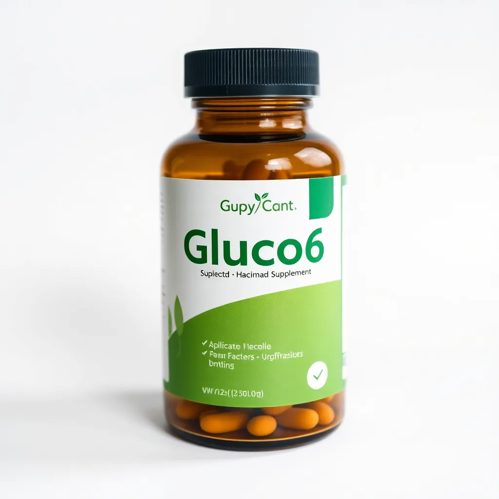 Gluco6 supplement bottle
