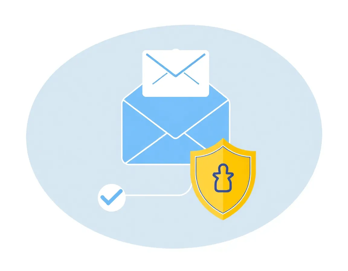 Email verification process illustration