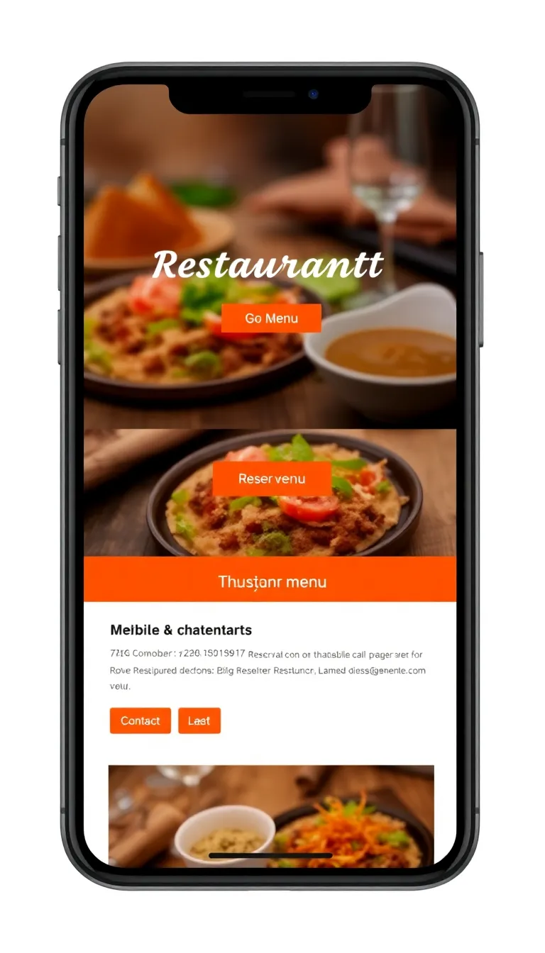 Restaurant Template Mobile Demo