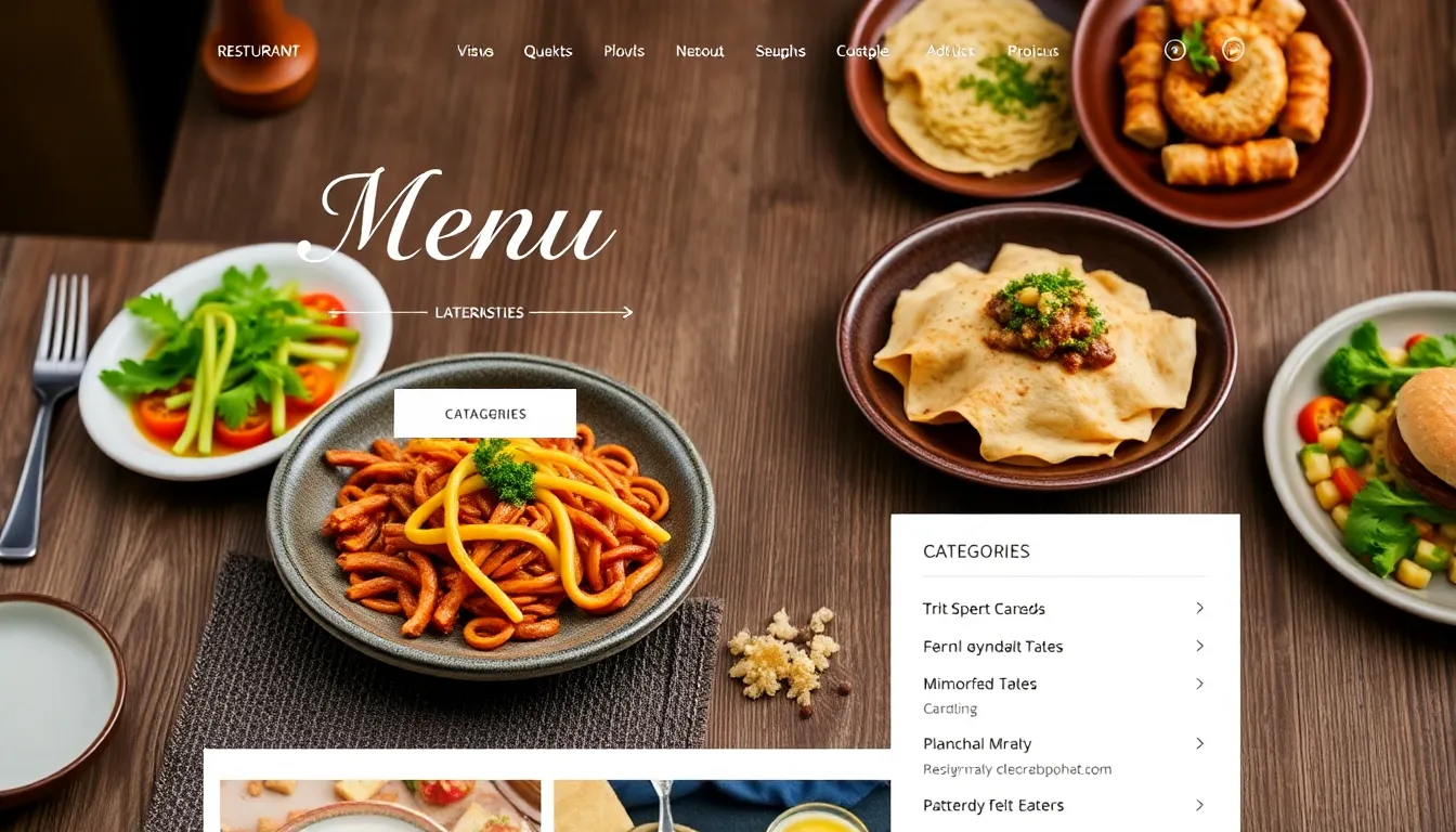 Menu Showcase Feature