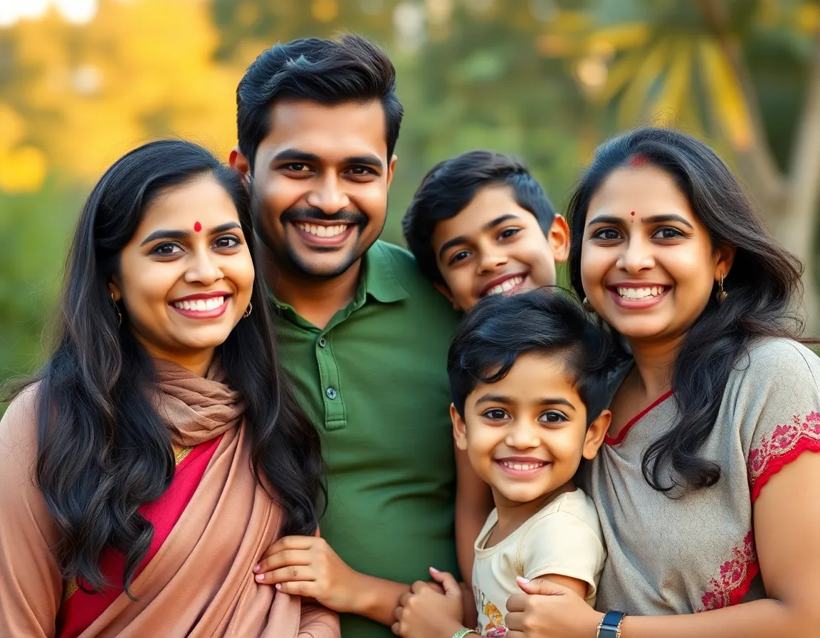 Happy family protected by insurance