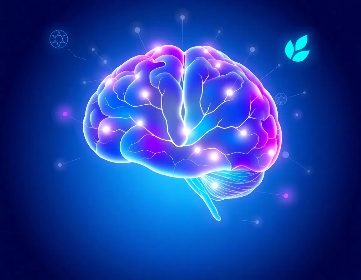 Brain health and cognitive function illustration