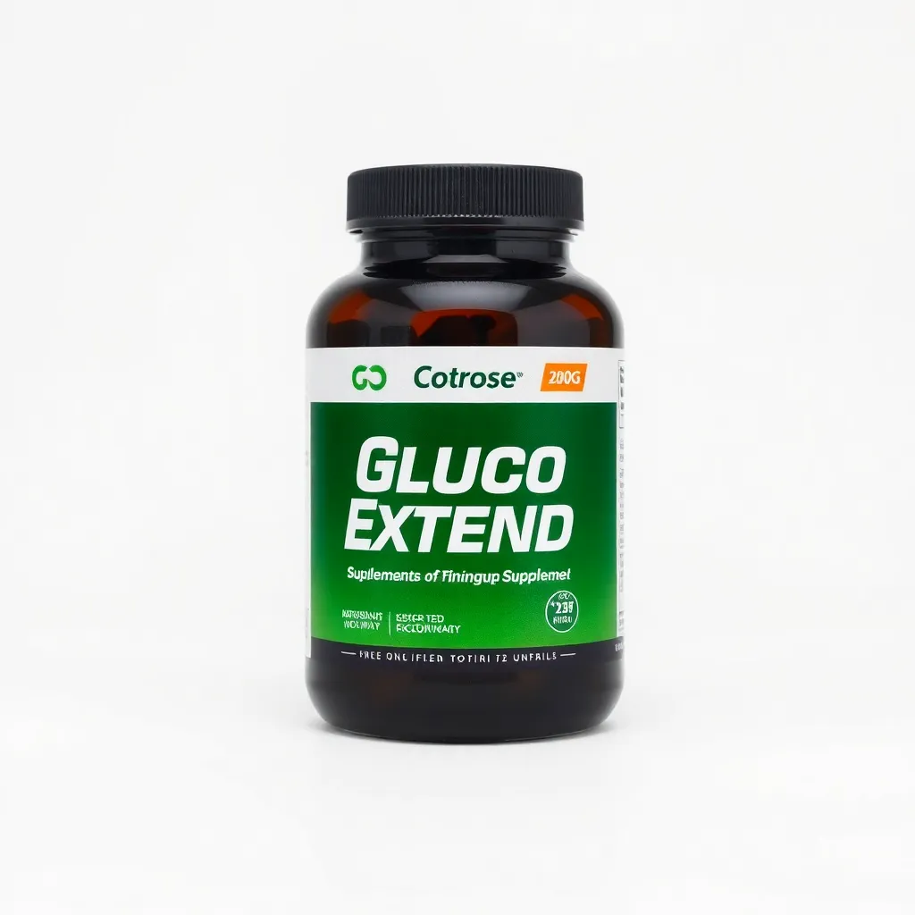 Gluco Extend supplement bottle