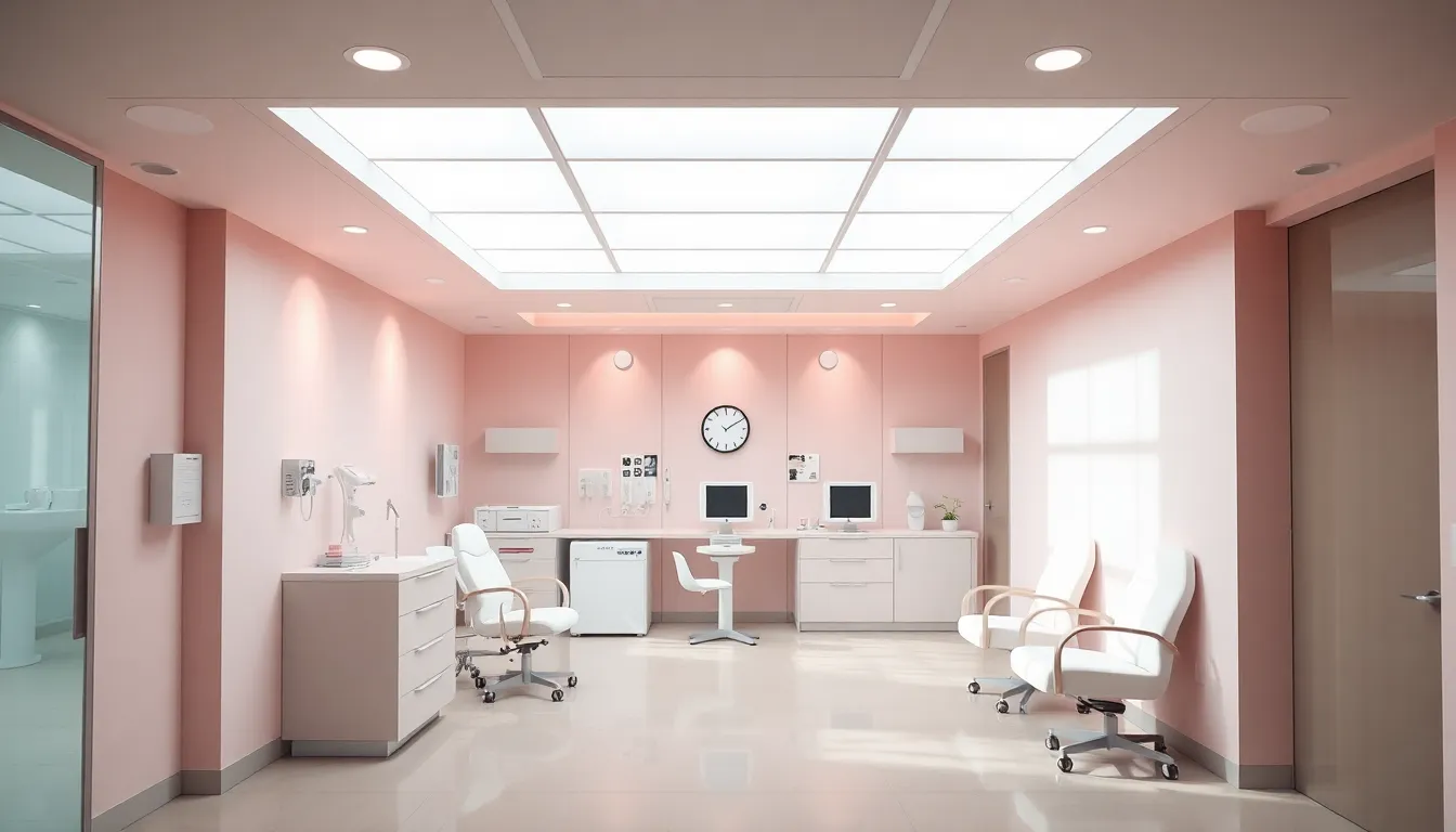Modern gynecology clinic background