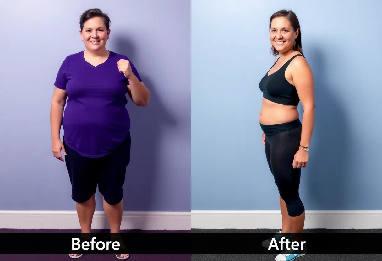 Before and after transformation