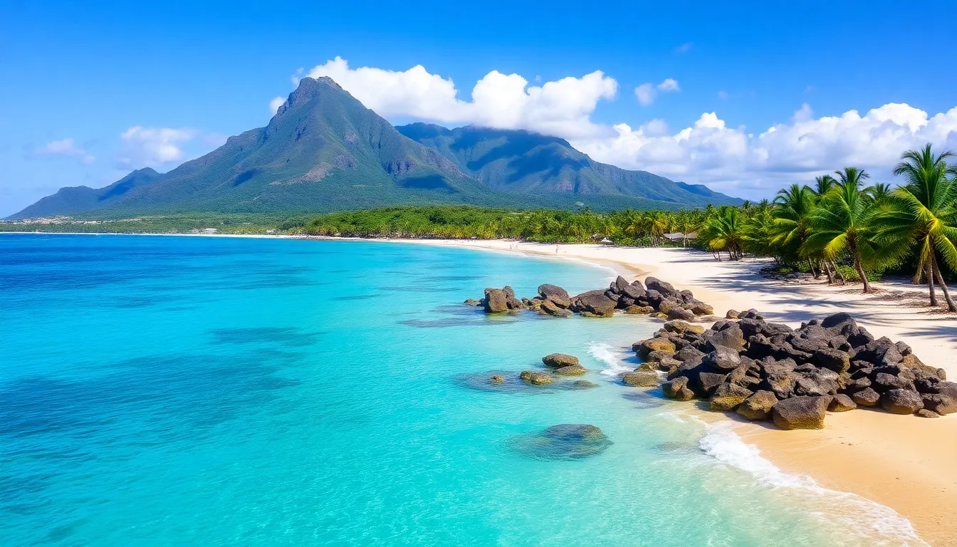 Mauritius beautiful beaches with luxury resorts and pristine waters