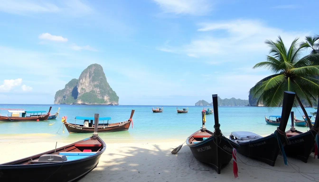 Thailand tropical beaches with perfect weather and vibrant culture