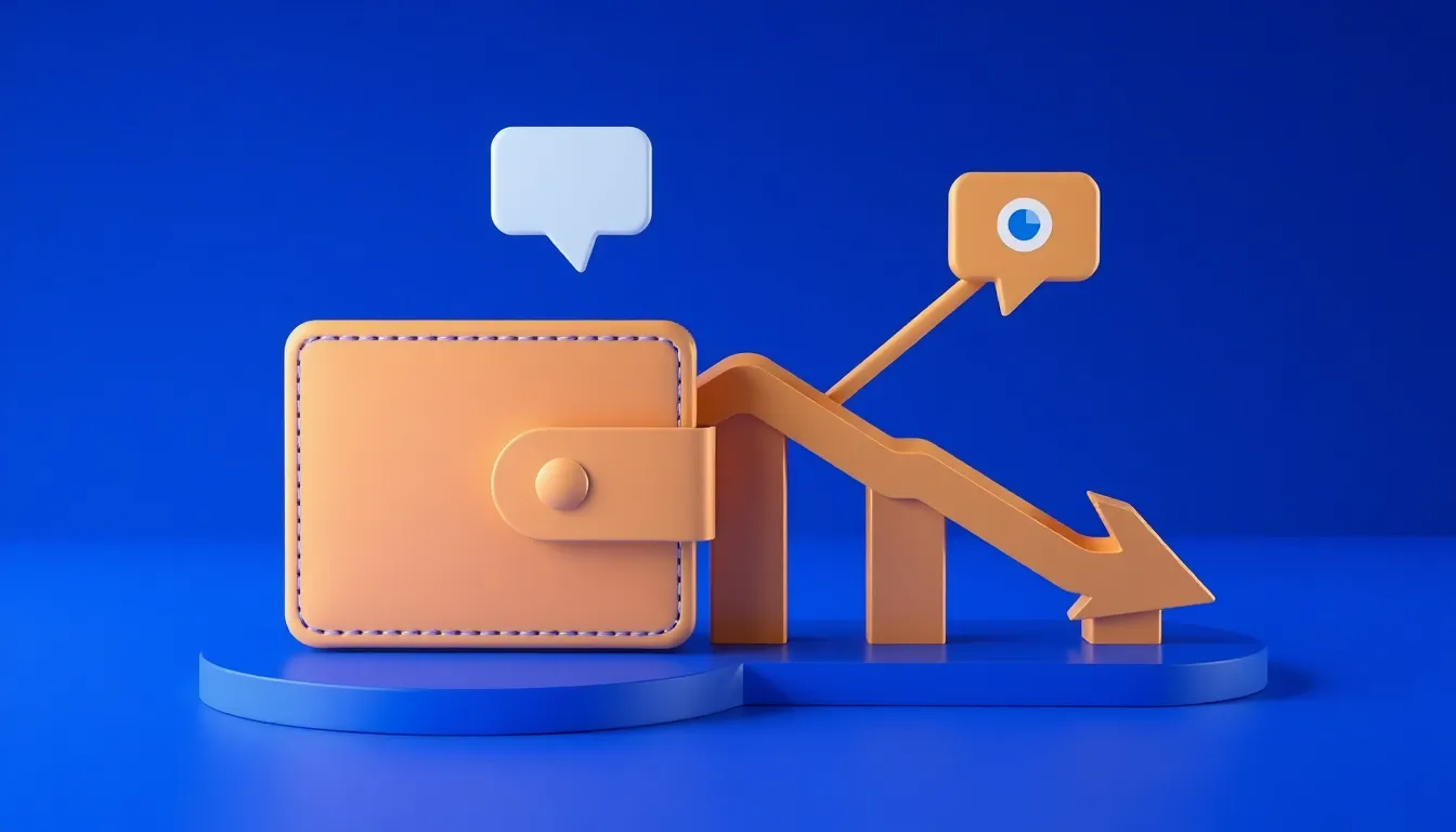 Business growth visualization with 3D elements