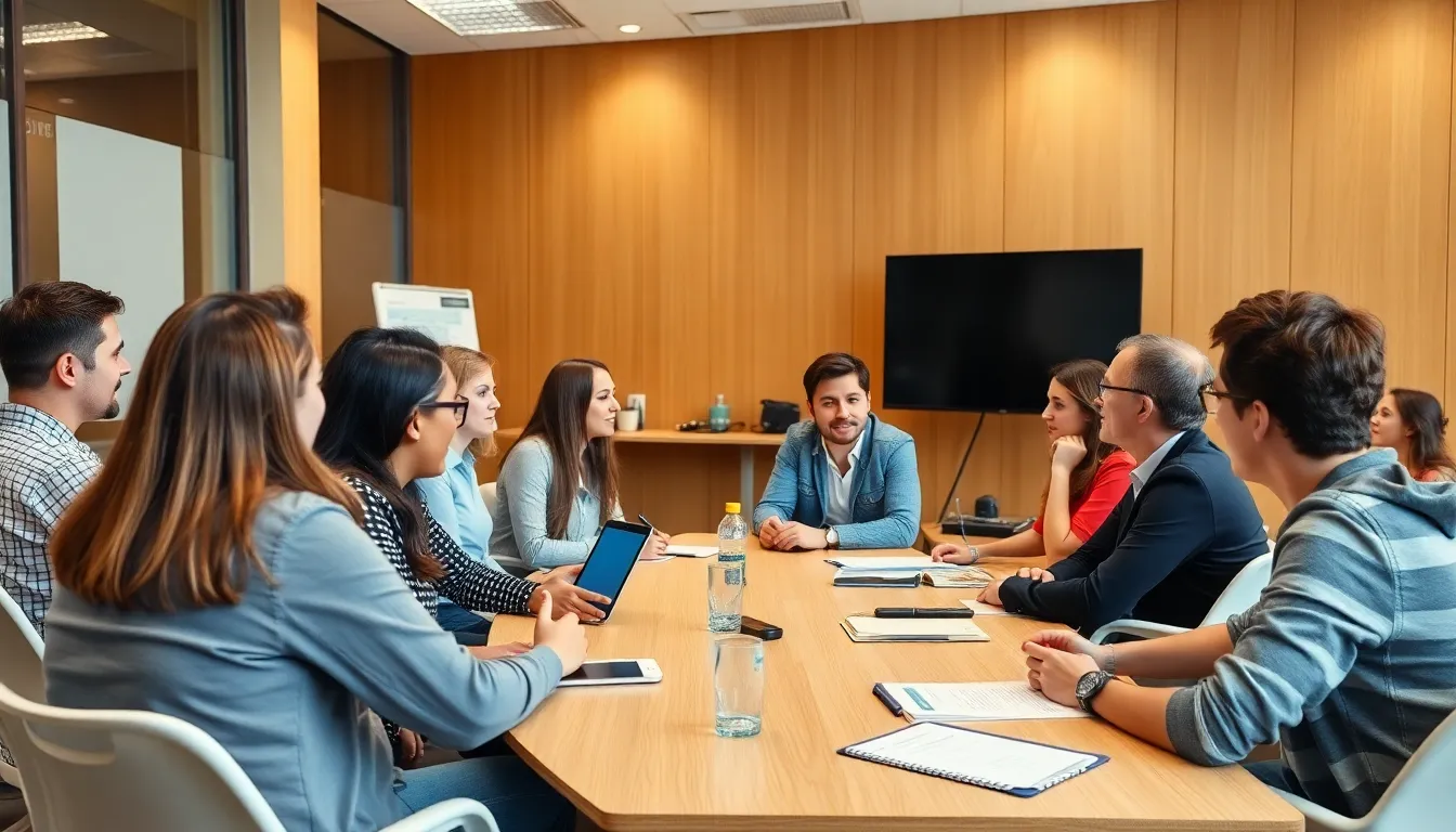 Professional English training classroom