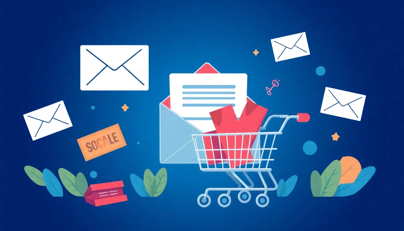 Newsletter subscription and deals illustration