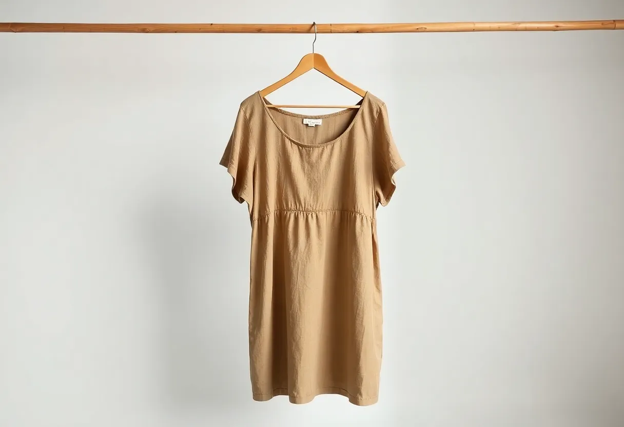 Organic cotton dress from eco collection
