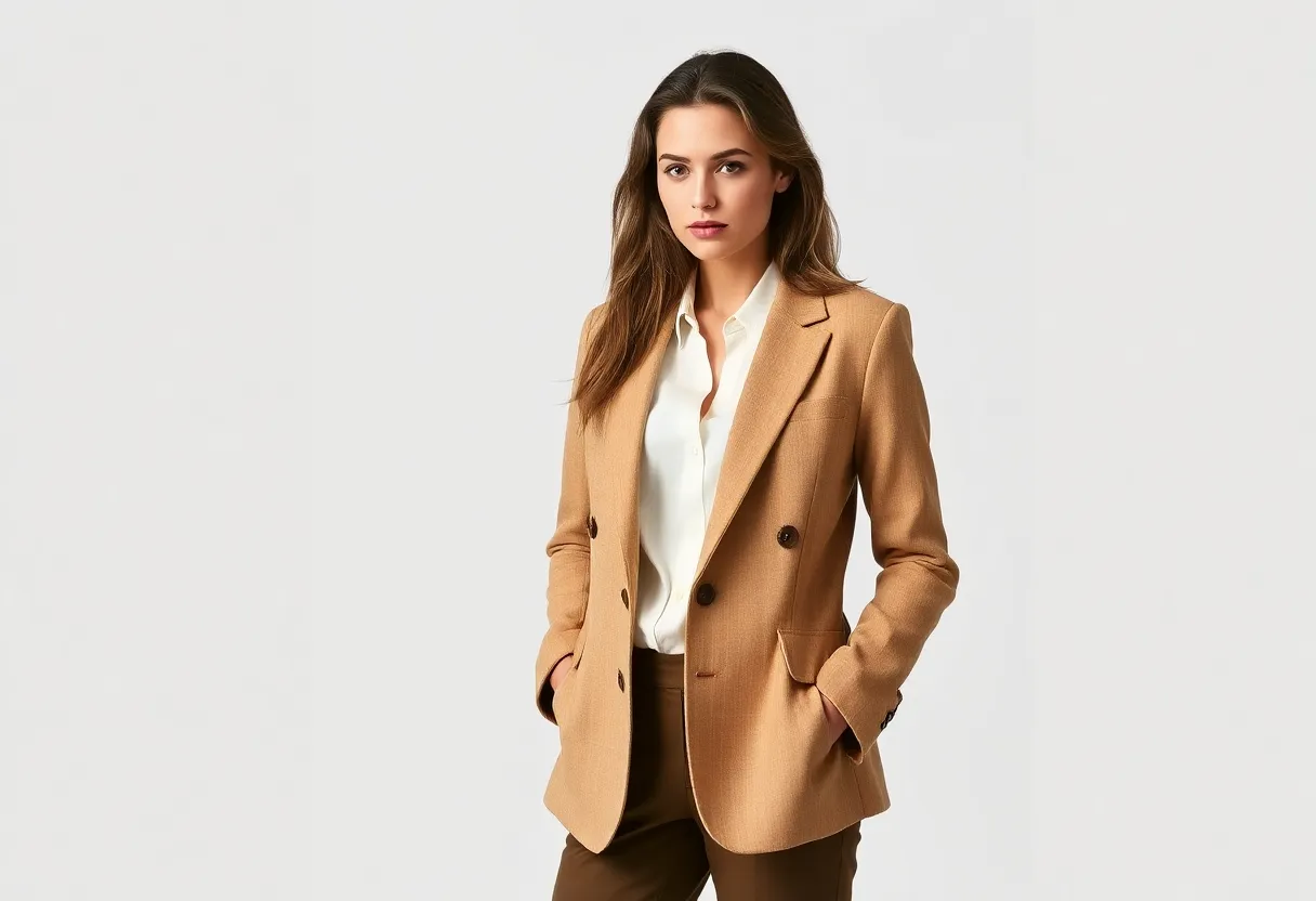 Hemp blazer from sustainable collection