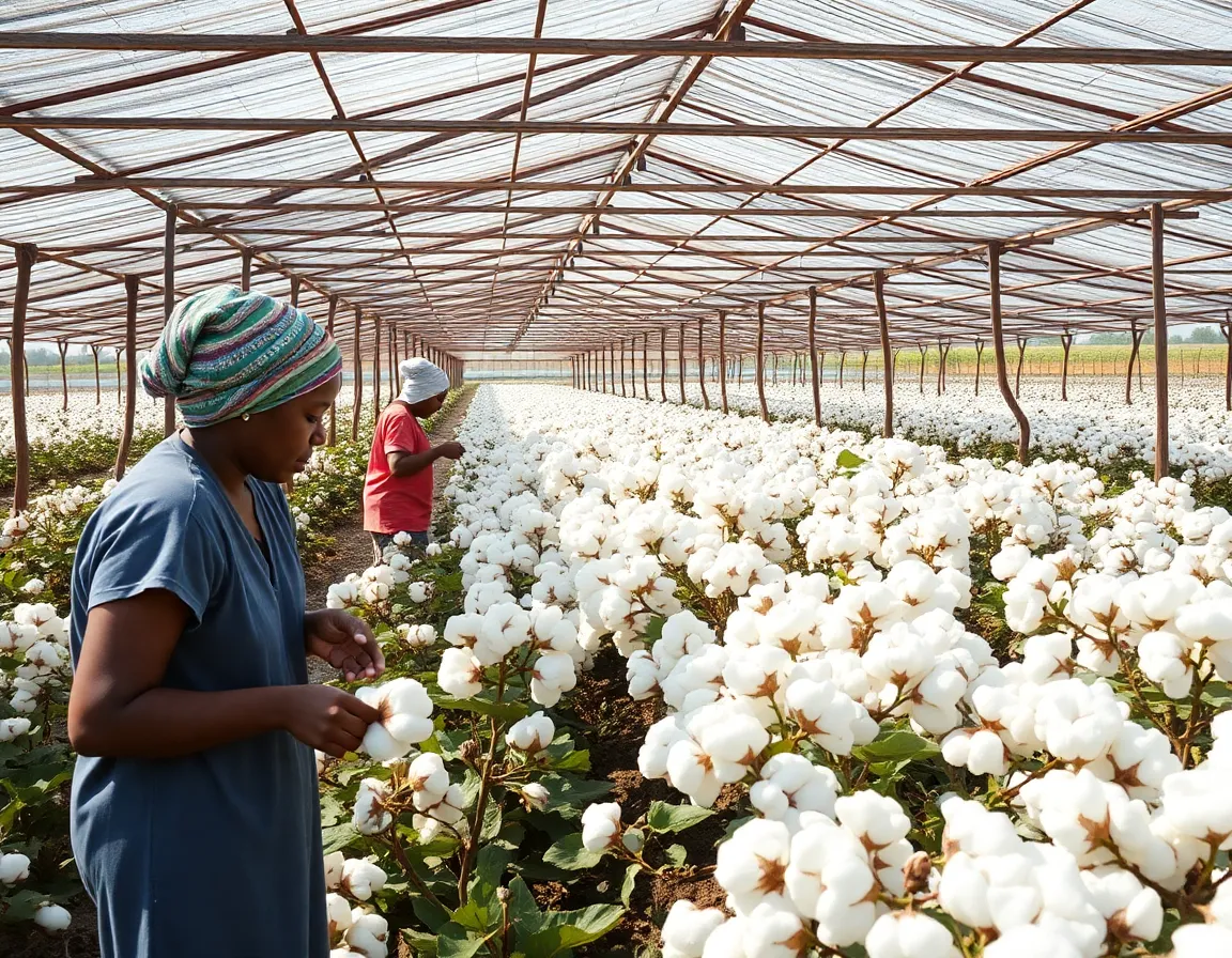 Organic cotton farming