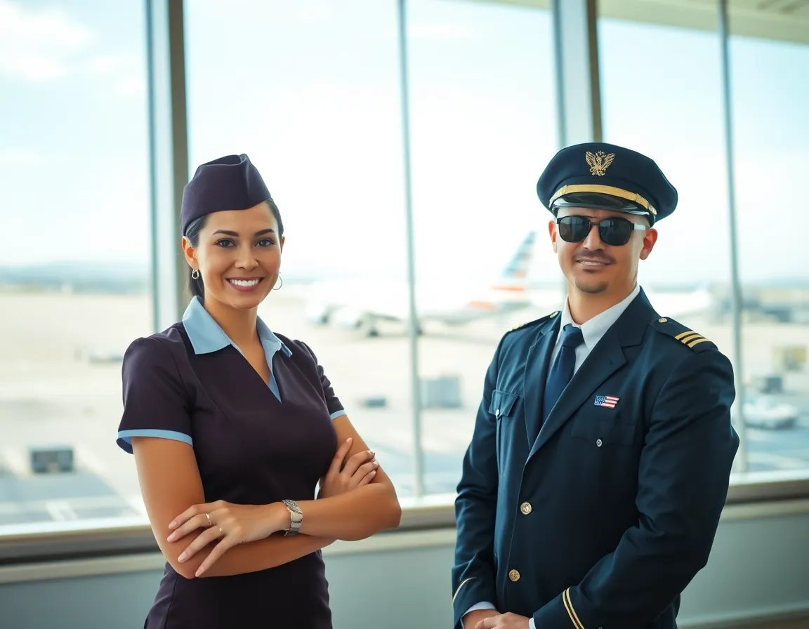 American Airlines crew members