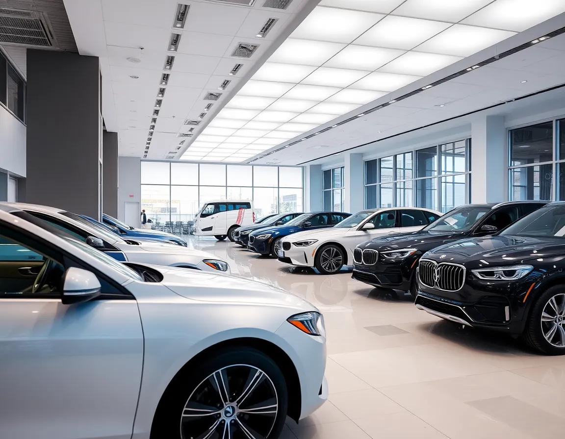 Toronto car dealership showroom