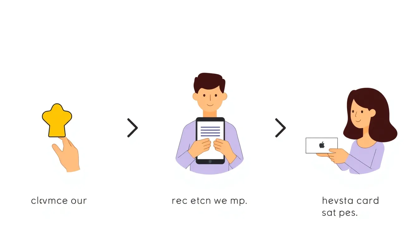 How it works process illustration