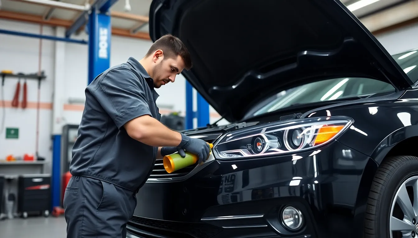 Oil change and maintenance service