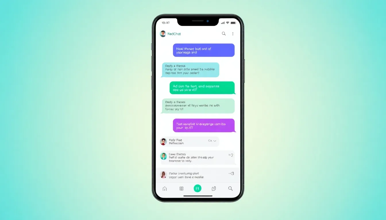REDChat mobile app interface