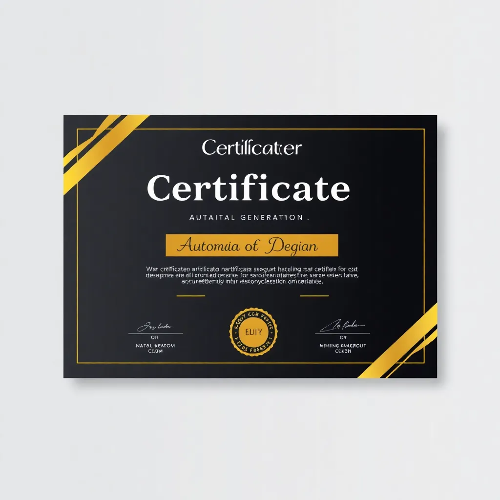 E-certificate otomatis