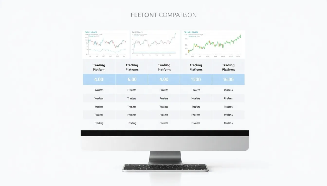 Trading platform comparison visualization