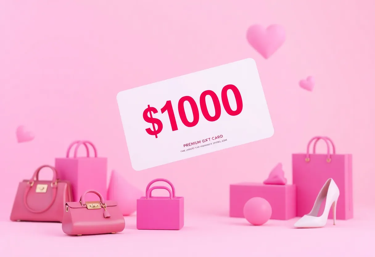 $100 Shein Gift Card Mockup