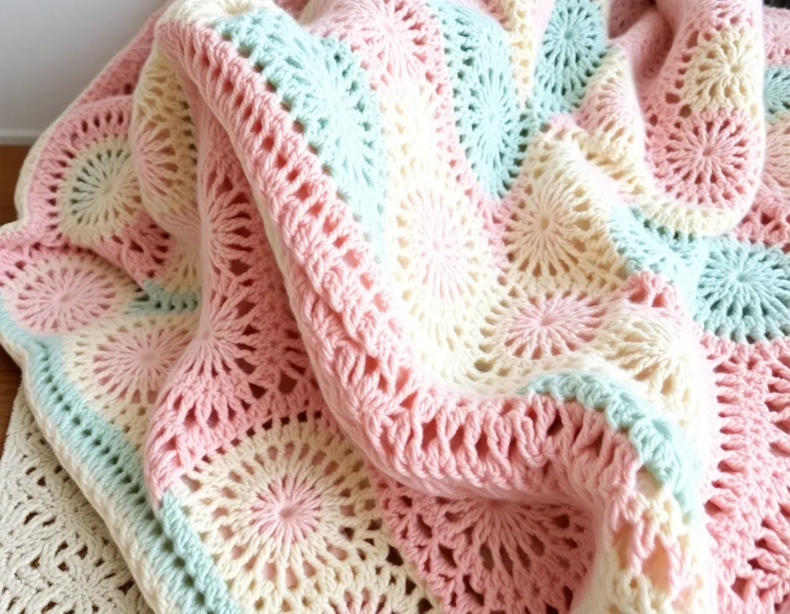 Handmade crochet blanket