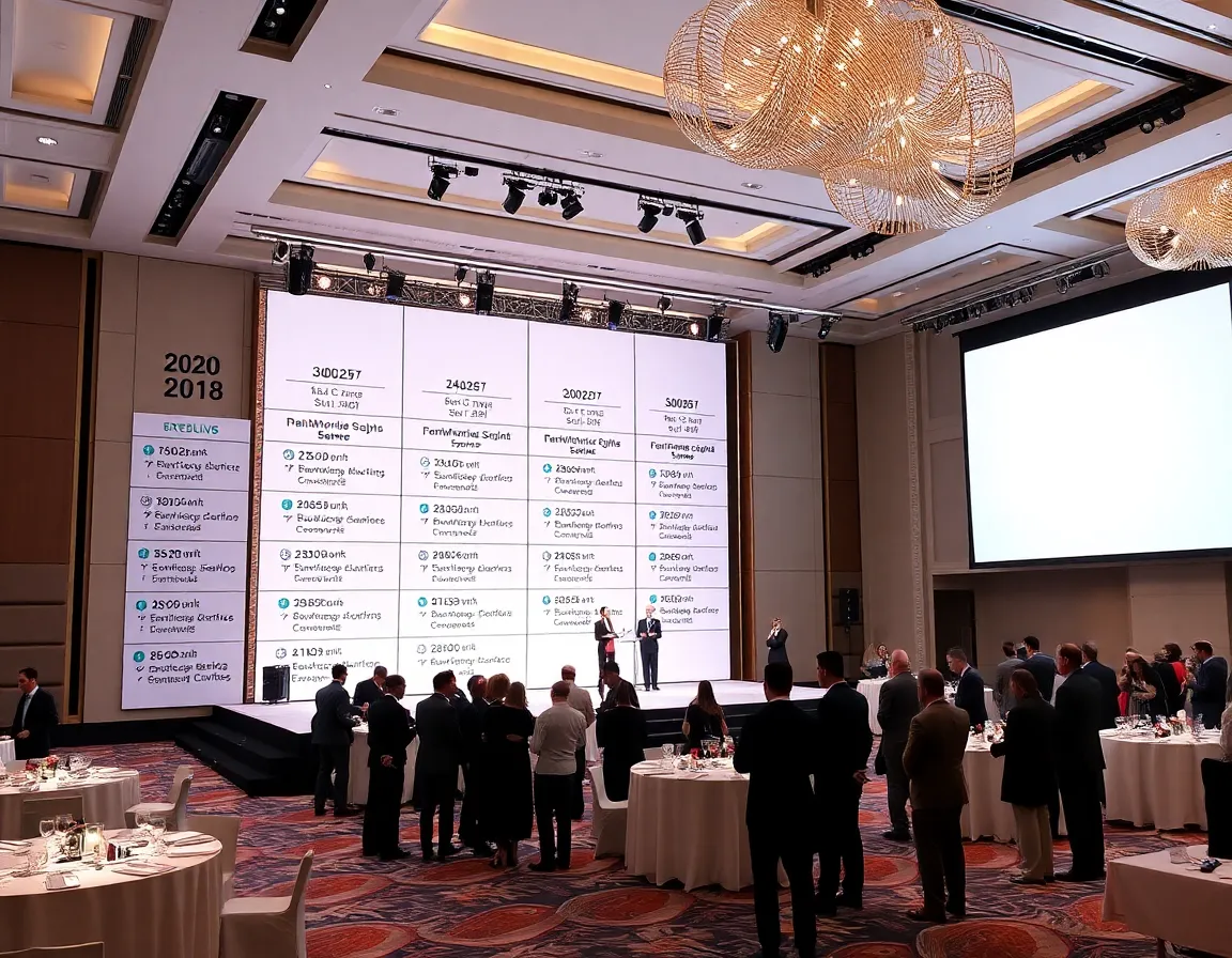 Event schedule and venue setup