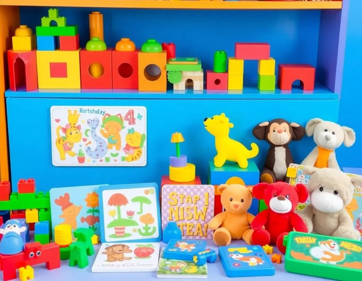 Colorful educational toys and games