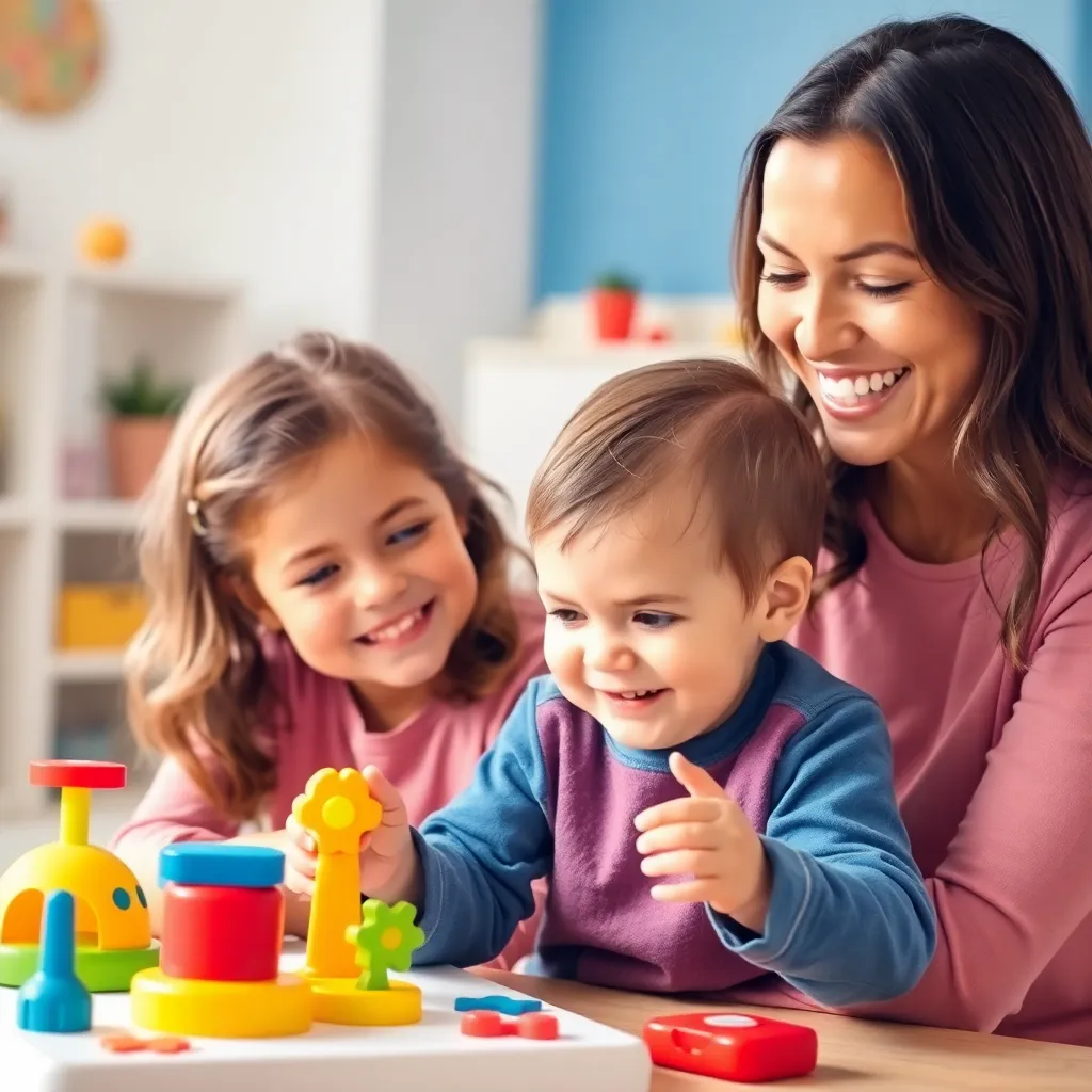 Sarah Johnson with her child