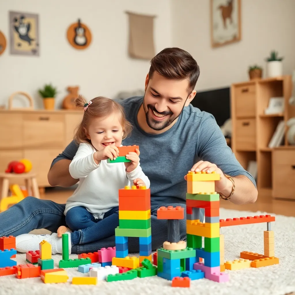 Michael Chen with his daughter