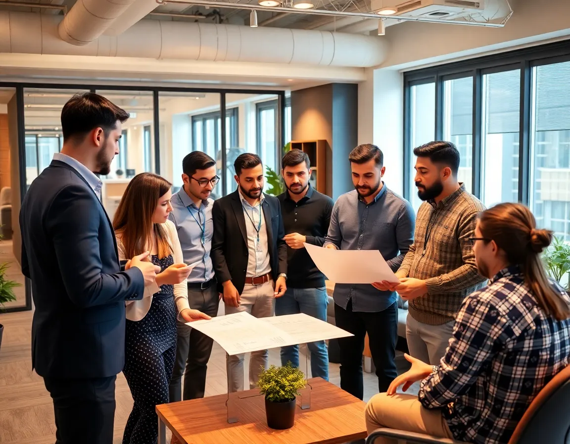 IRADA team collaborating on development projects