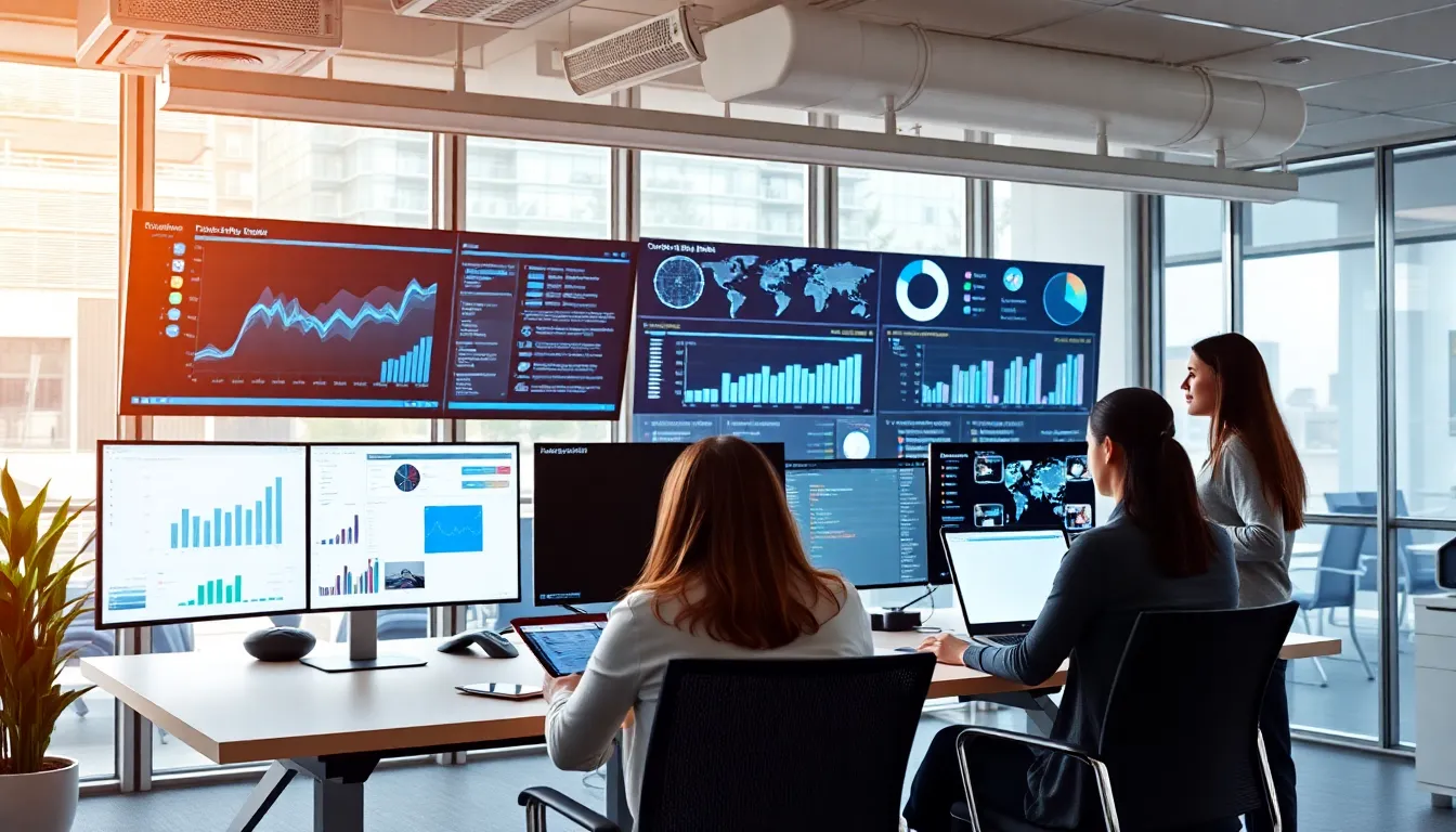 Professional business automation workspace