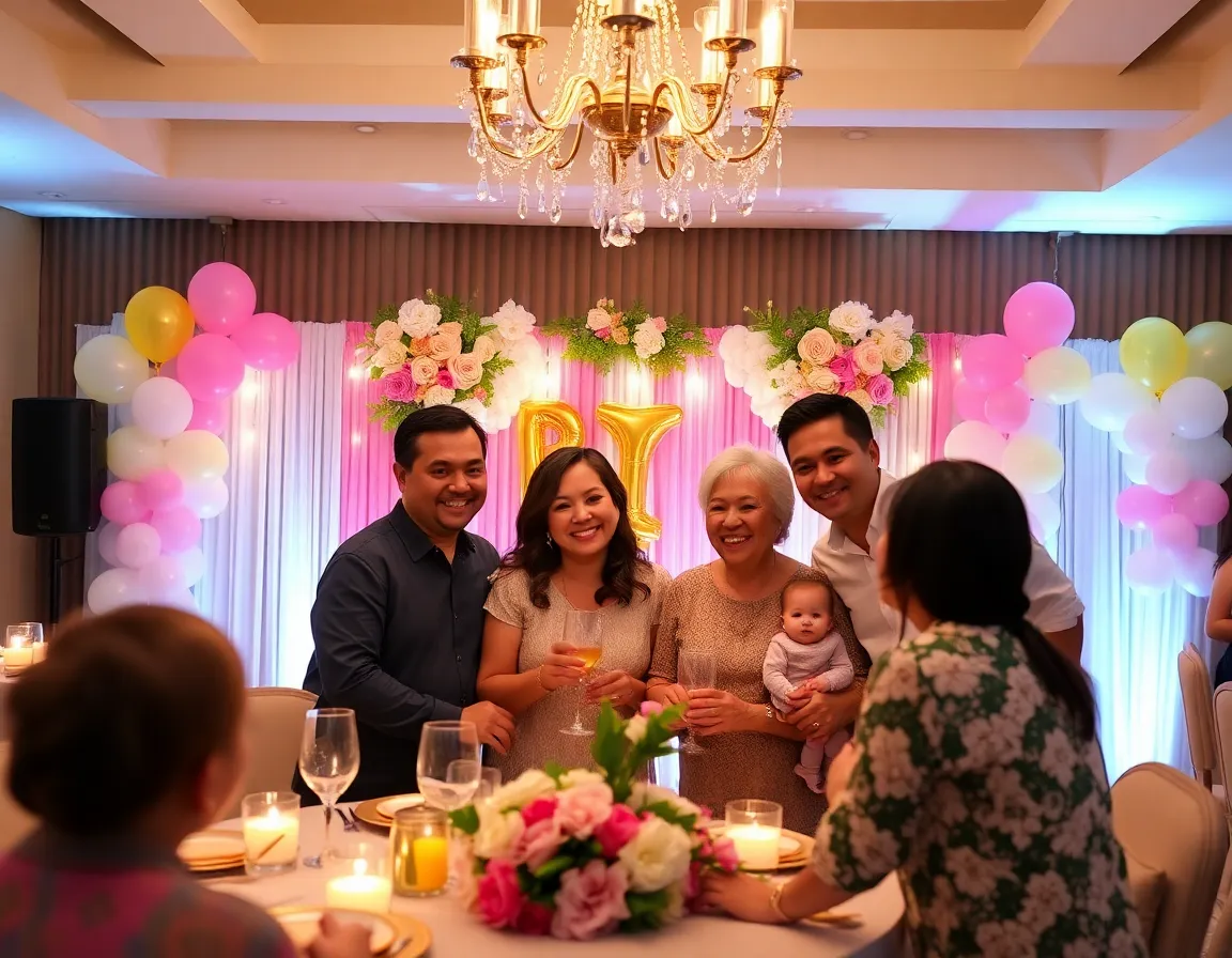 Happy family enjoying stress-free celebration