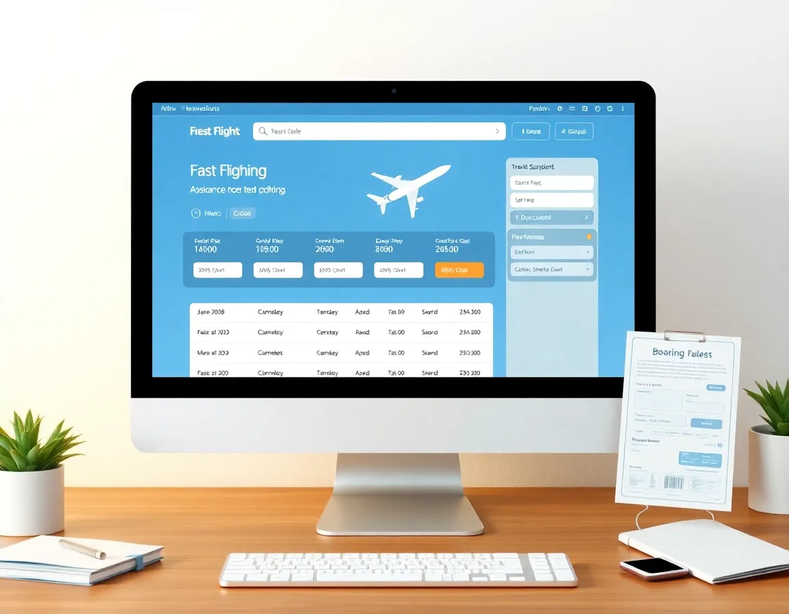 Fast booking assistance for airline reservations
